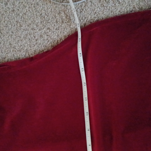 VINTAGE RED VELVET DRESS - Picture 15 of 17